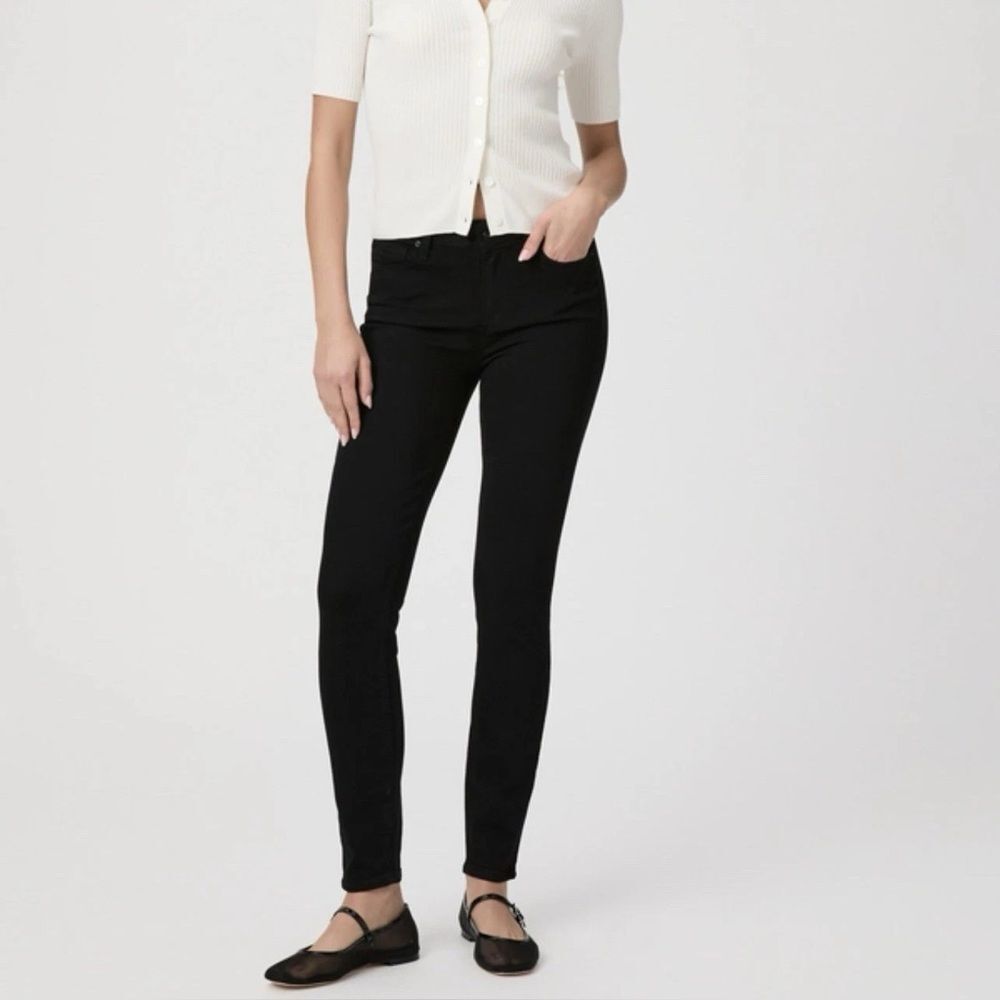 PAIGE Black Verdugo Ankle Jeans Women’s Size 27 Dark Wash Skinny Slim Midrise